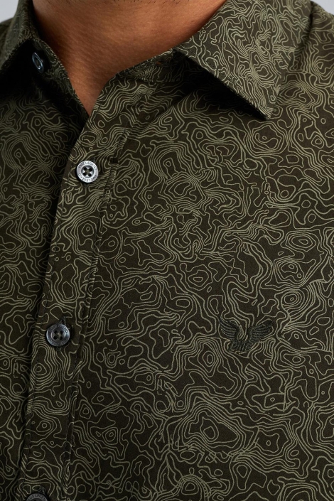 PME legend long sleeve shirt print on poplin
